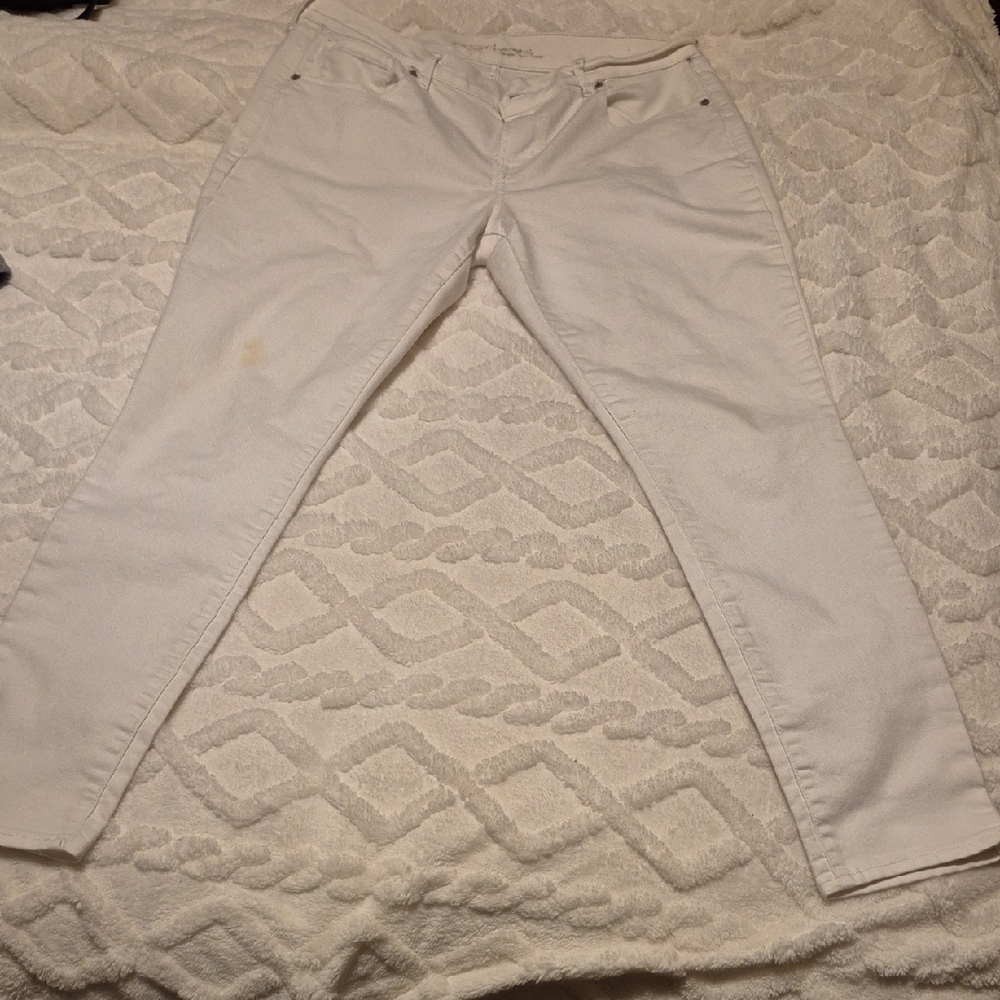 Old Navy Women's Cream Skinny Jeans